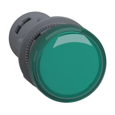 Schneider Electric Signalna Lampica XA2EVM3LC, Zelena LED Fi 22mm 230V AC, Vijčani Priključak