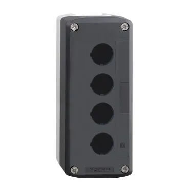 Schneider Electric OG Kutija XALD04, Za Upravljačko Signalne Elemente 4 Mjesta Fi 22mm PVC, Prazna, Sivo-crna