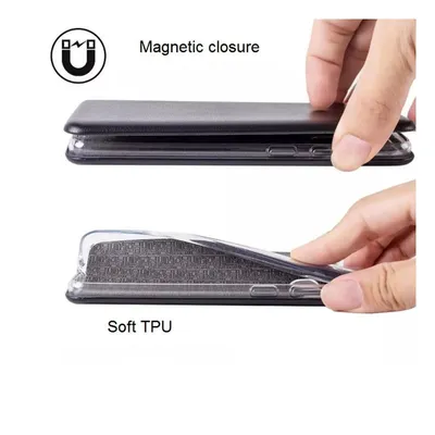 Preklopna maska za mobitel Diva Samsung S10, Zlatne boje