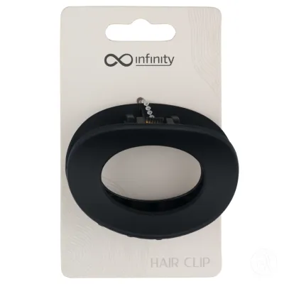 Infinity Ovalna Šnala za kosu Mat, Crna