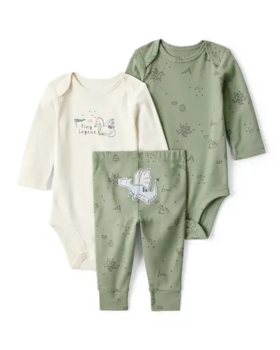 Carter's Komplet za bebe, 3 Dijela, Zeleni