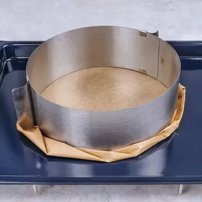 Dr. Oetker Obruč za torte, 16-30x8 cm, Sivi