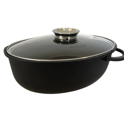 Fackelmann Pekač Roaster s poklopcem, 38x25 cm, Crni