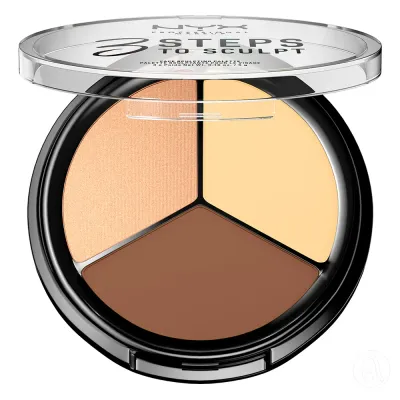 Nyx Professional Makeup Paleta za Konturisanje 3STS, 3x5g, Fair 3STS01 - 3STS02 Light