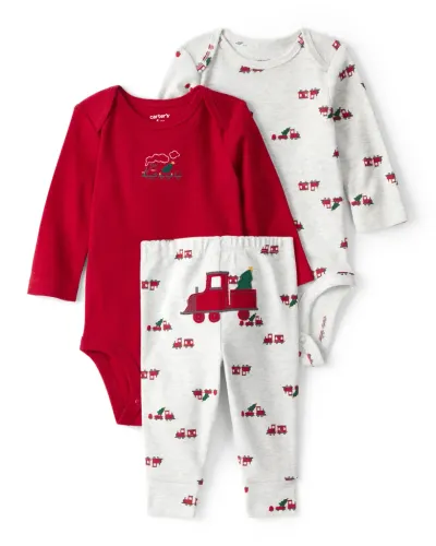Carter's Komplet za bebe, 3 Dijela, Crveni