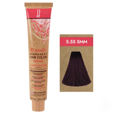 JJ's Farba za kosu 1-1N 5.55 5MM, Intenzivna mahagoni svijetlobraon