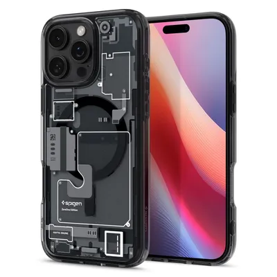 Spigen Zaštitna maska za telefon iPhone 16 Pro Ultra Hybrid MagSafe Zero One, Crna