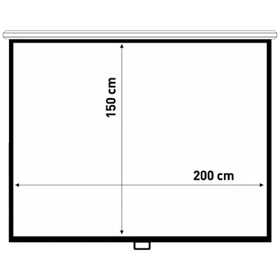 Maclean Platno za projektor MC-594, 200x150cm, Bijelo