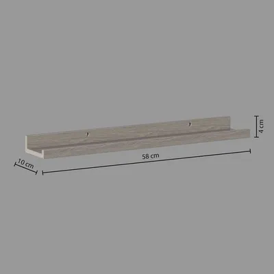 Five Zidna polica Fixy Table, 58x10 cm, Bež
