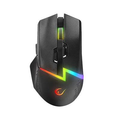 Rampage Miš Drop M3 V2, 24000 DPI RGB Wireless, Crna