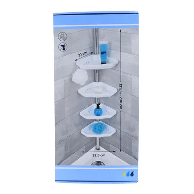 Tendance Teleskopski stup za tuš, 260 cm, Bijela