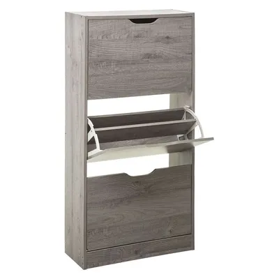 Five Cipelar s 3 ladice, 60x119.5 cm, Siva
