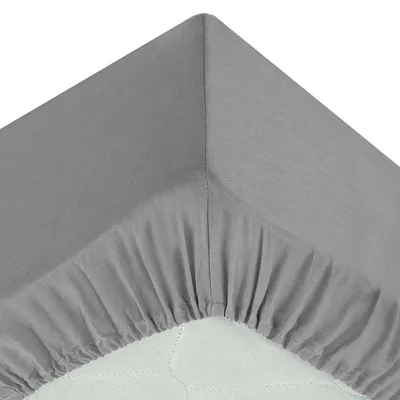 Atmosphera Plahta s gumicom, 90x190 cm, Siva