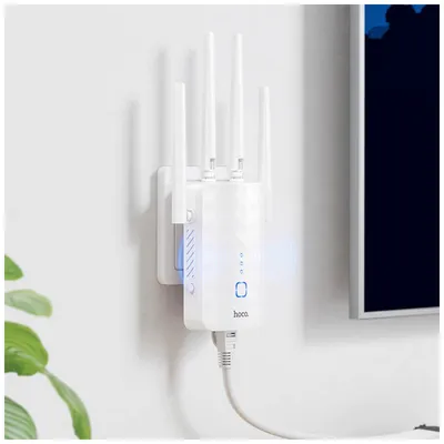 Hoco Pojačivač Wi-Fi signala HI35 WiFi4 Repeater, 300Mbps