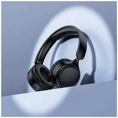 Hoco Slušalice bežične W66, Bluetooth / AUX, Crne