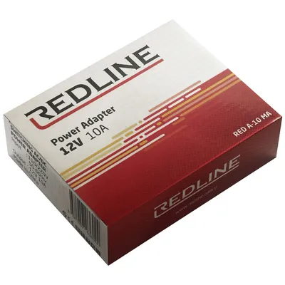 Redline Adapter za napajanje A-10 MA, DC 12V / 10A, Crveni