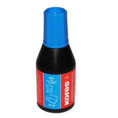 Kores Tinta za pečat 28 ml, Plava