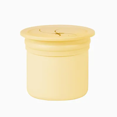 MINIKOIOI Sip + Snack Mellow Yellow/Powder Grey, žuta i siva