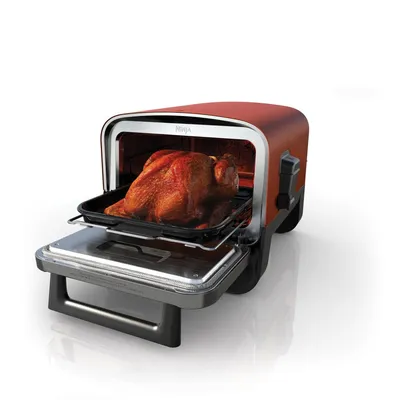 NINJA Grill OO101EU Peć na drva 8 u 1 /peć za pizzu/ 2400 W / crvena
