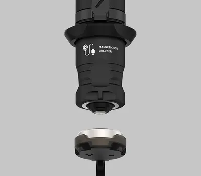 Armytek Lampa Dobermann v1.5 Pro USB + 3500mAh / XHP35HI, Crna