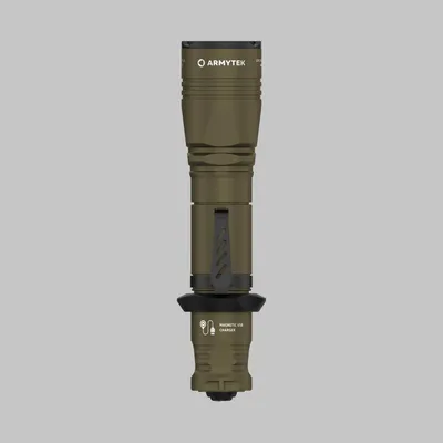 Armytek Lampa Dobermann v1.5 Pro USB + 3500mAh / XHP35HI, Toplo svijetlo, Maslinasta