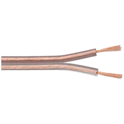 TRANSMEDIA Kabl za zvučnike KLC 1-50 TL, 2x0.75mm², 50m, Transparentan