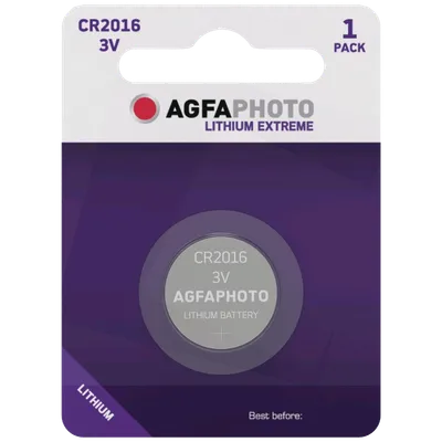 AGFA Litijumska baterija CR2016 B1, 3V, Dugmasta, Blister 1 komad