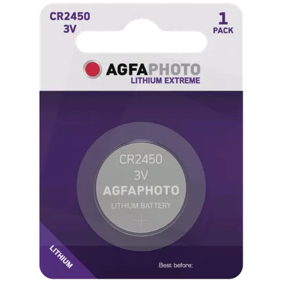 AGFA Litijumska baterija CR2450 B1, 3V, Dugmasta, Blister 1 komad