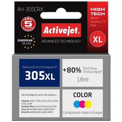 ACTIVEJET Tinta za printer AH-305CRX, HP 305XL, 18ml