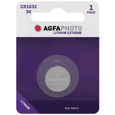 AGFA Litijumska baterija CR1632 B1, 3V, Dugmasta, Blister 1 komad