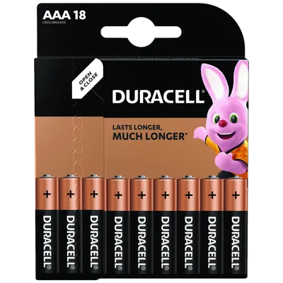 DURACELL Alkalna baterija DBAAA18, AAA, 1, 5V, Blister 18 komada