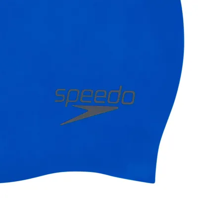 SPEEDO Dječija kapa za plivanje Plain Moulded Silicone Junior, Plava
