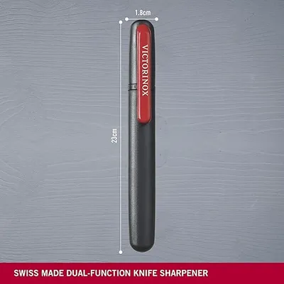 VICTORINOX Dvostruki oštrač noževa, Crni