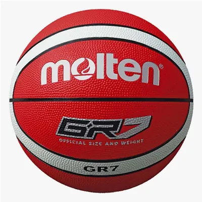 MOLTEN Košarkaška lopta BGR7-RW, Crveno-siva