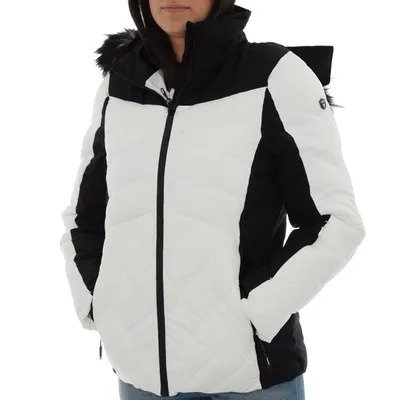 Brugi Ženska jakna Padded, Bijelo - crna