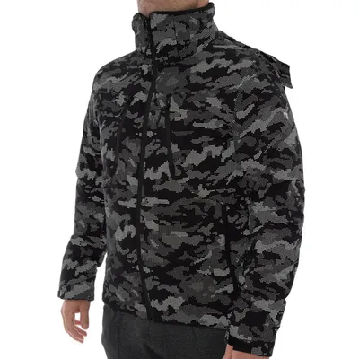 Brugi Muška jakna Padded, Tamnosivo - crna