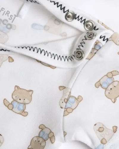 Chicco Set bodija za bebe, 2 Komada, Svijetloplavi