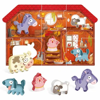 Headu Montessori Prve puzzle Farma