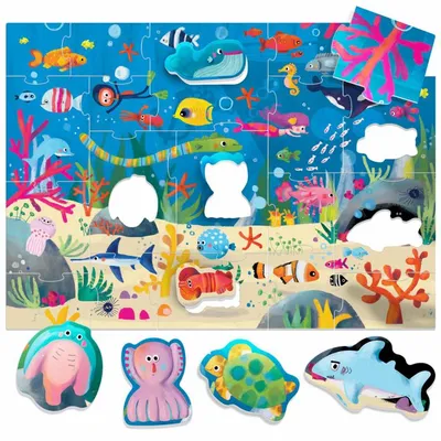 Headu Edukativna igra Maxi puzzle ''More"
