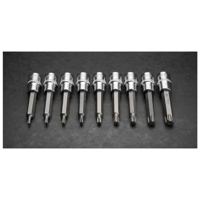Neo Set nasadnih ključeva Torx, 1/2", 100 mm, 9 komada, 08-708