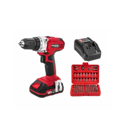 Praktik Tools Startni set akumulatorska bušilica-odvijač PTQ028, 18V