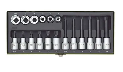 Proxxon Set nasadnih ključeva, 1/2", 18 komada