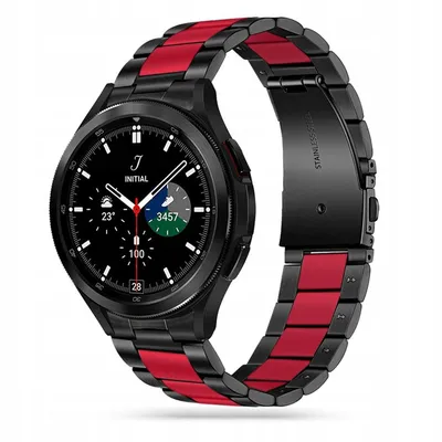 Tech-Protect Narukvica za pametni sat Samsung Galaxy Watch Stainless, Crno-crvena