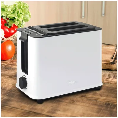 Midea Toster sa 2 otvora za kruh i 6 nivoa grijanja MT-RP2L09W, 950W, Bijeli