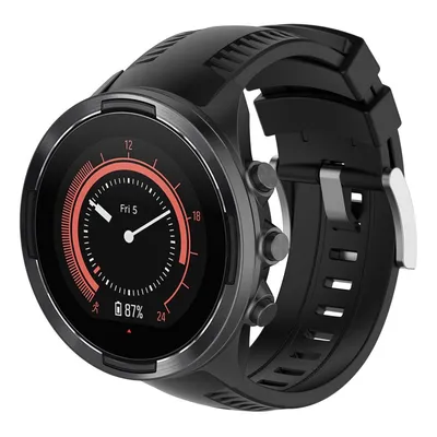 Silikonska narukvica za pametni sat Suunto 9, Crna