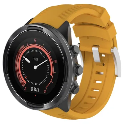 Silikonska narukvica za pametni sat Suunto 9, Žuta