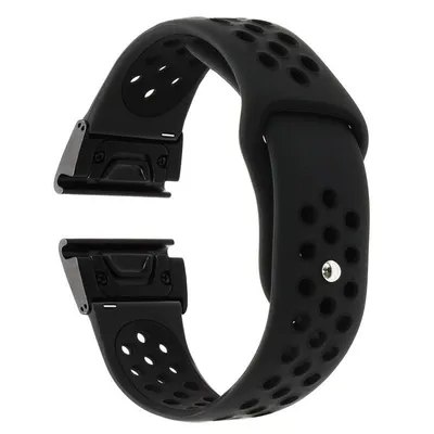 Silikonska narukvica za Garmin pametne satove, Crna