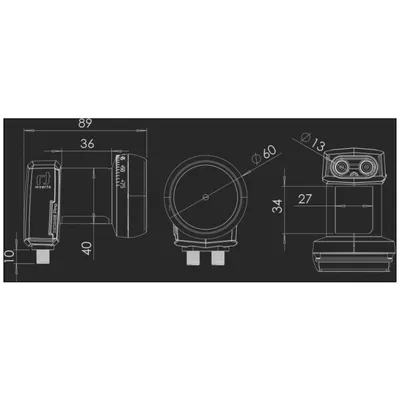 Inverto LNB Twin IDLP-TWL413-HMPRO-OPX, šum 0,4dB, Home Pro, DVB-S2 ( HD - UHD )