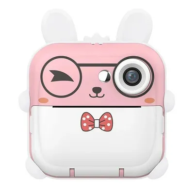 Q5 Dječija mini digitalna kamera Cartoon Rabbit, Instant print, Roza