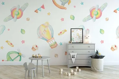 Wallity Tapeta za zid MDK-00120, 300x270 cm, Šarena